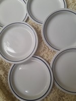Alföldi 6 blue striped canteen plates