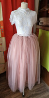 Wedding asz36f – 5-layer powder pink maxi tulle skirt