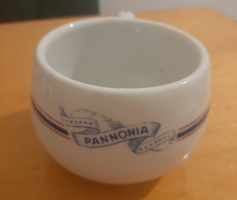 Haas & Czjzek porcelán Pannonia felirat Cappuccino, hosszúkávés csésze