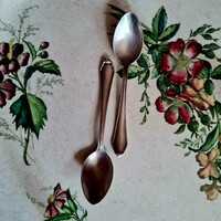 2 silver-plated mocha spoons