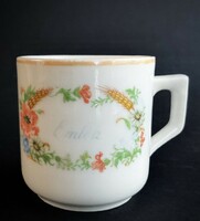 Zsolnay Emlék pipacsos kis bögre szuvenír