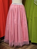 Wedding asz36k - 5-layer bright pink maxi tulle skirt with glitter waist