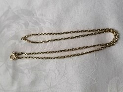 14 Carat gold diamond necklace 48 cm 11.3 gr