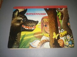Kubasta 3D térbeli, német nyelvű mesekönyv Rotkappchen - Piroska és a farkas