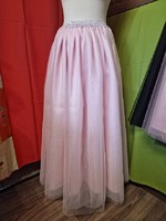 Wedding asz36g - 5-layer pink maxi tulle skirt with glitter waist