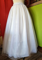 Wedding asz36b – 4+1 layer snow white maxi tulle skirt