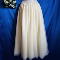 Wedding asz36c - 5-layer ecru maxi tulle skirt