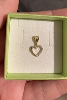 14K gold heart pendant