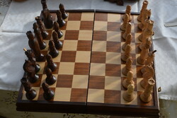 Kézzel faragott sakk készlet