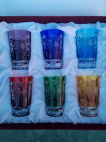Ajka crystal water and beer glass set in a gift box
