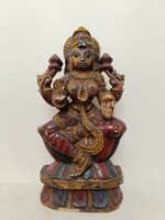 Antik hindu hinduista buddhista fa szobor Lakshmi Laksmi istennő India 469 8246