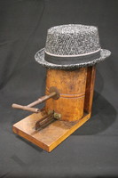 Adjustable hat expander, hat form from France - tool of a master hatter - 1930s/40s