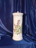 Porcelain apothecary jar medical sage (salvia officinalis)