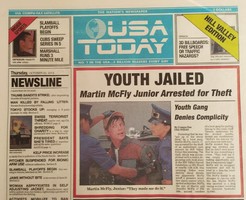 October 22, 2015 (back to the future) / usa today / original, old newspapers, comics, magazines