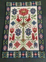 Vintage embroidered tapestry