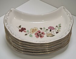Zsolnay Pillangós 6 személyes Csontos tányér készlet #1953