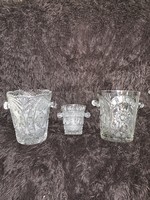 Large richly decorated, dreamy lead crystal champagne bucket, ice bucket, ice holder, ice cube holder