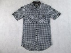 Original superdry (s) sporty elegant checkered short-sleeved men's shirt