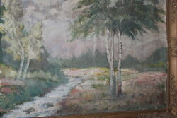 Antique Signed Painting 814