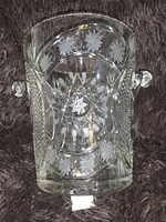 Large classical cut lead crystal champagne bucket/ ice cube holder/ wine holder/ ice bucket 22 cm high