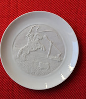 Alföldi csikós porcelán tányér