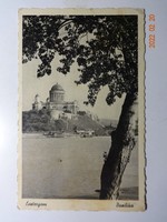 Old postcard: Esztergom, basilica (40s)
