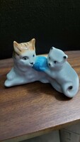 Porcelain figurine of a cat