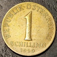 1 schilling, Ausztria, 1959.