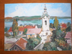 Szentendre. József Bánfi 1936- wonderful, peaceful. Painting