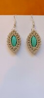 Handmade earrings made of glass beads