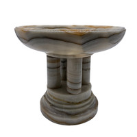 Bowl carved from onyx stone - m029