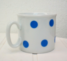 Zsolnay porcelain mug with blue spots,