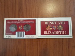 England - viii. Henry, i. Elizabeth (souvenir, reproduction coins)
