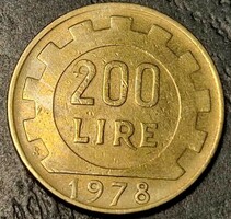 200 Lira, Olaszország, 1978. R.
