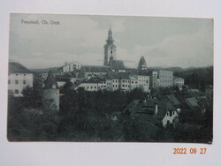 Régi postatiszta képeslap, Freystadt, Ob. Oest