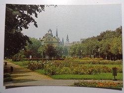Old postcard: Szolnok, Tisza hostel (1976)