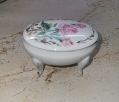 Limoges porcelain bonbonnier holder with legs