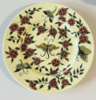 Zsolnay antik  Zsolnay Júlia dekoros desszert tányér