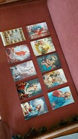 Old festive postmarked postcards Saints Christmas/Easter