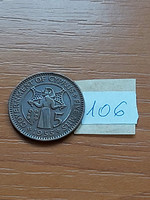 Cyprus 5 mils 1955 bronze, ii. Queen Elizabeth 106.