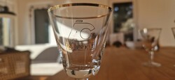 Retro branch round glass cup 3 pcs