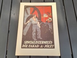 1,-Ft Szovjet soviet kommunista tanácsköztársaság mozgalmi plakát offset 13.