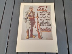 Szovjet soviet kommunista tanácsköztársaság mozgalmi plakát offset 1959