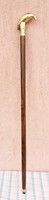 Bronze handle walking stick, with eagle bird, abrasion, in perfect condition, unique rarity