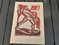 HUF 1 Soviet Communist Soviet Republic movement poster offset 1959