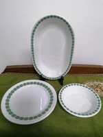 Alföldi porcelain green chopstick set of 3 pieces