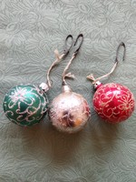 Christmas tree decorations, old 3 pieces together