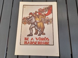1,-Ft Szovjet kommunista tanácsköztársaság mozgalmi plakát offset 1959