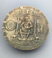 Sebestyén Sándor (1949-2010): Rex Primus Ludovicus Magnus, 1998, kétoldalas bronz plakett