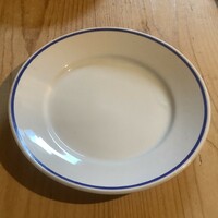 Zsolnay blue striped flat plate 4 pcs